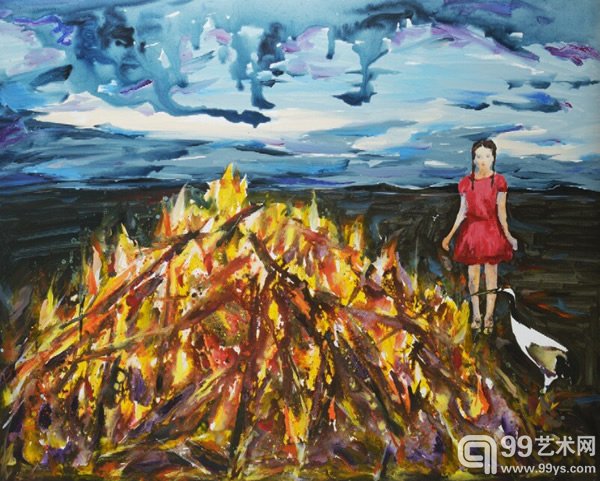 篝火 200×160cm 2013年