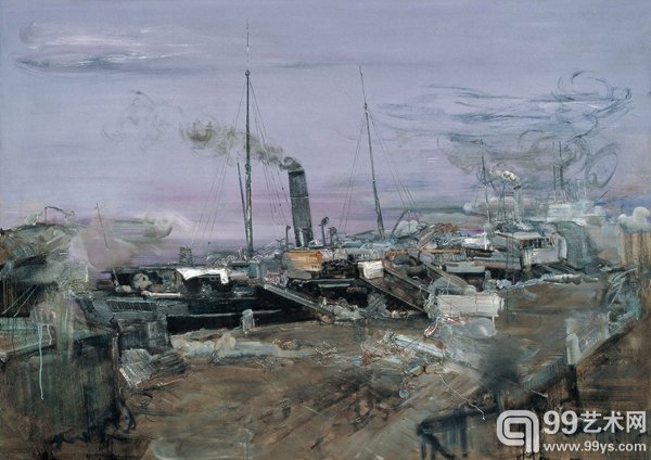 码头 135x190cm 2006