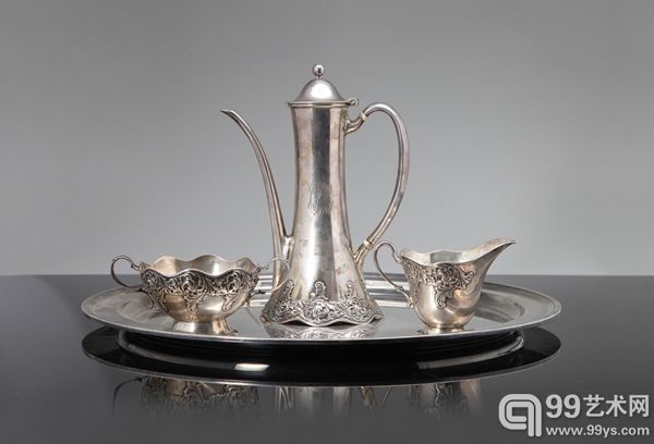 Tiffany古董银器一组 