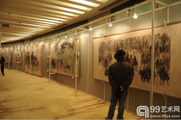 北京荣宝2014年秋季拍卖会预展现场-当代书画