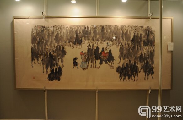 北京荣宝2014年秋季拍卖会预展现场-当代书画