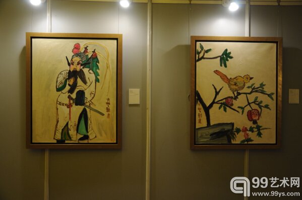 北京荣宝2014年秋季拍卖会预展现场-朱新建油画