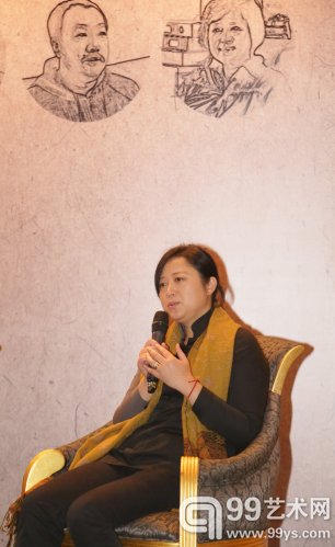 “笔墨传统的当代呈示——“李津、武艺、靳卫红水墨人物三人谈”活动现场