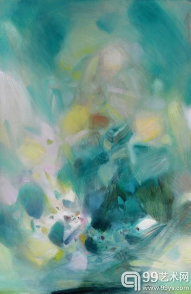 朱德群  《神秘的心经》130×195  2001年