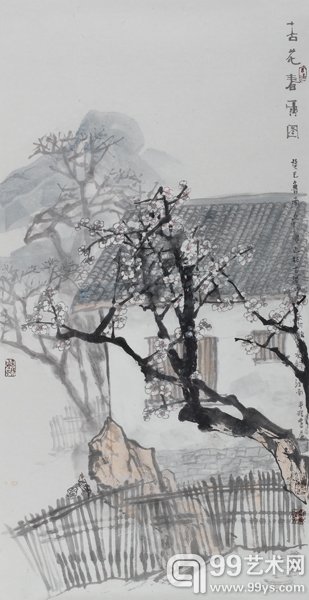 12 江文湛 杏花春雨图 70×138cm 2013年