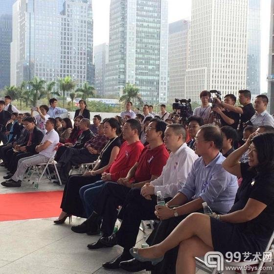 “文心蔚然——文蔚书画展暨博雅艺术书店开业典礼”开幕式现场