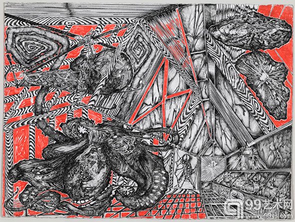Steve DiBenedetto, 《Red Interior》 2012