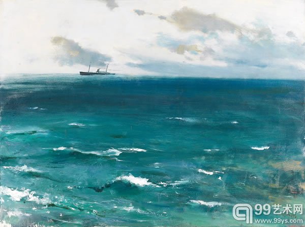 1048  苏天赐《始见轮舟与沧海》97×130cm