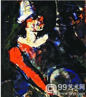 乔治·卢奥 《敲鼓丑角》