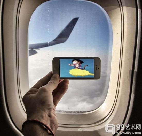 艺术家玩错位摄影 电影与现实场景完美融合