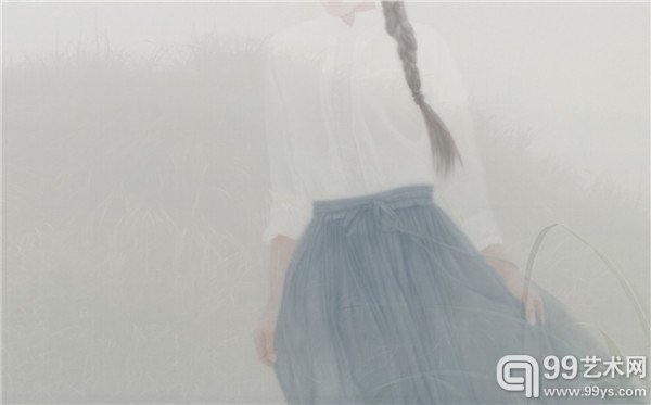 徐华翎 之•间49 100×160cm 绢 水色 2014年