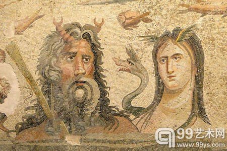 这幅图是Oceanus 和Tethys,古希腊和罗马的海神