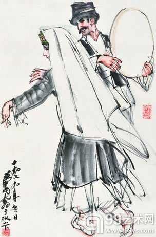 黄胄 载歌载舞