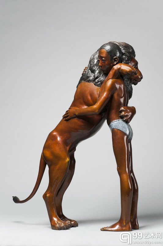 颜石林 不说再见是因为我们会重逢2 100 × 80 × 40 cm 铸铜化学着色 2014
