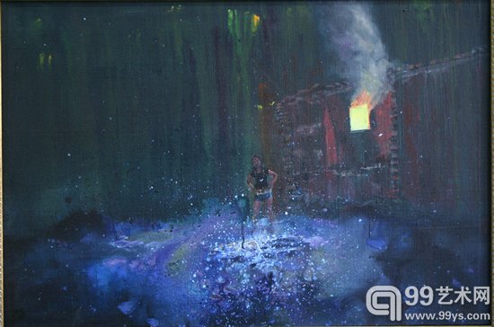 落灯 布面丙烯60 90CM 2010