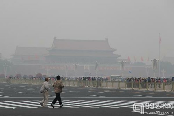 北京雾霾照片