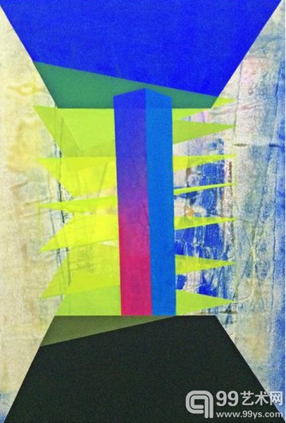 隧道，布面丙烯，150x100cm，2014