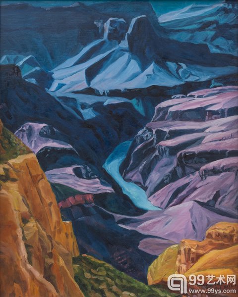 《穿越》80cm×100cm 布面油画 2013