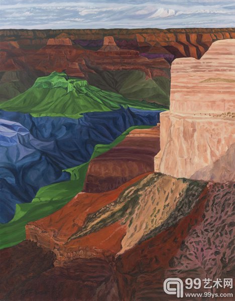 《大峡谷》 180cm×231cm 布面油画 2013