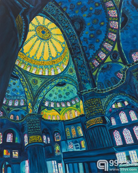 《教堂二》 120cm×150cm 布面油画 2013