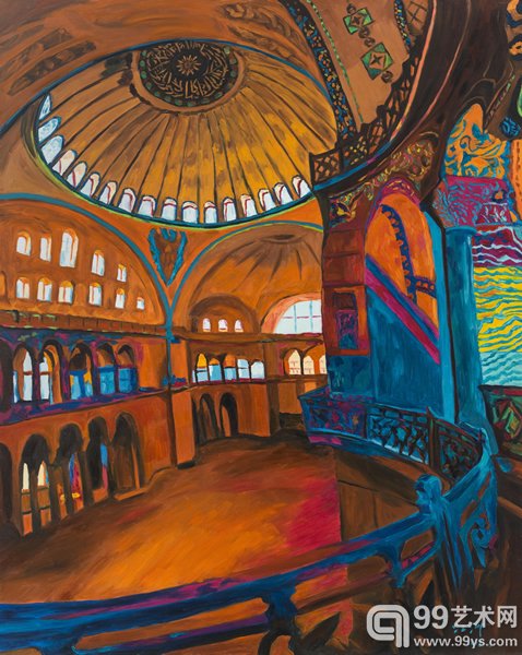 《教堂三》 120cm×150cm 布面油画 2013
