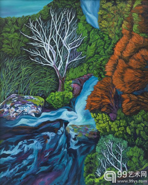 《生命的张力》 150cm×120cm 布面油画 2013