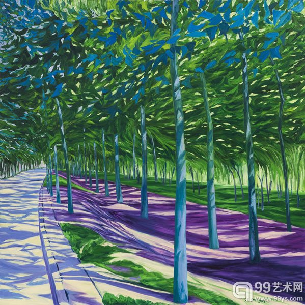 《温榆河畔之三》 180cm×180cm 布面油画 2013