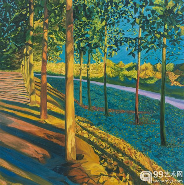 《温榆河畔之五》 180cm×180cm 布面油画 2013
