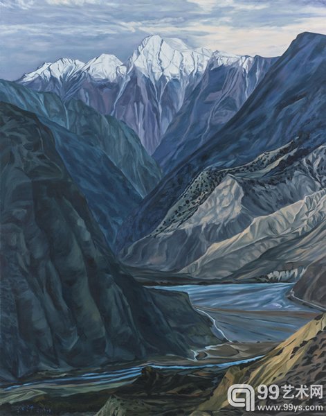 《喜马拉雅》 180cm×230cm 布面油画 2013