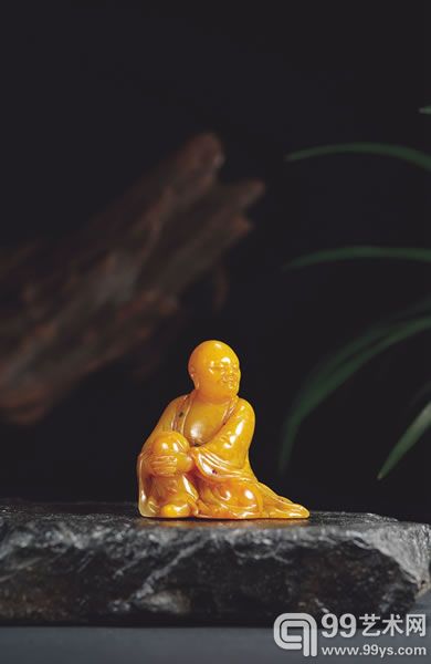 清早期·田黄石七宝罗汉像