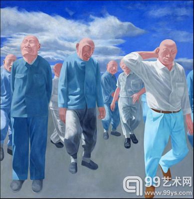 方力钧 《系列二（之四）》