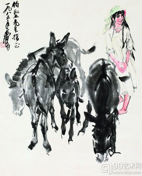 黄胄 《新疆姑娘》