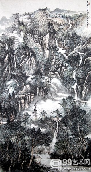 岚翠凌霄 中国画 郑辑英