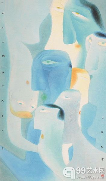 卢甫圣   靡事不为设色纸本 镜片 172×103 cm