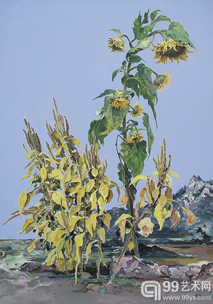 武俊《艳阳当空-4》 155x110cm  布面丙烯 2014