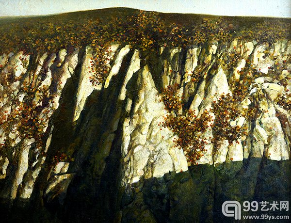 张建荣  《塬上秋》油画    110X90CM  2010