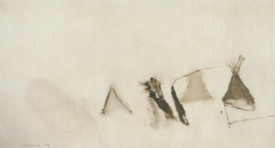艺术家：尚扬，名称：册页－12，材质：布面综合材料 ，尺寸：89x166cm