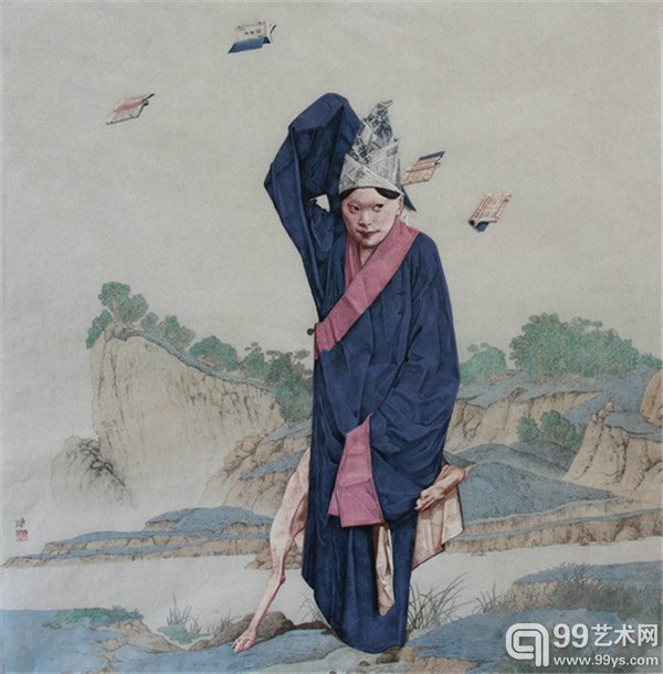 魏东 《我的许仙》 2013 纸本设色 66×66cm