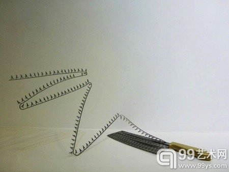 刀片剪影雕塑