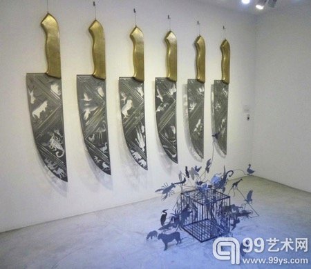 刀片剪影雕塑