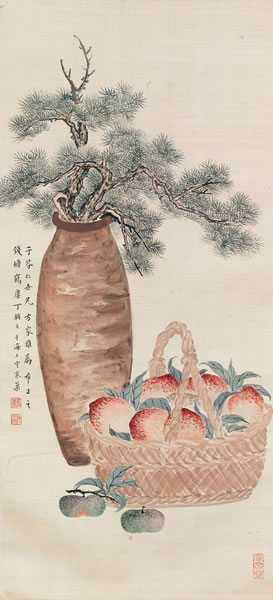 丁辅之(1879 - 1949) 清供图