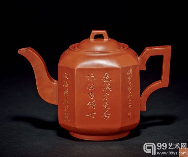 何道洪製八方灯笼壶