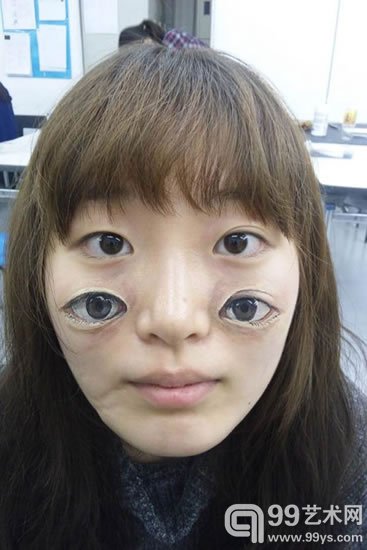 日本艺术系的学生Chooo San人体艺术作品