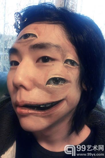 日本艺术系的学生Chooo San人体艺术作品