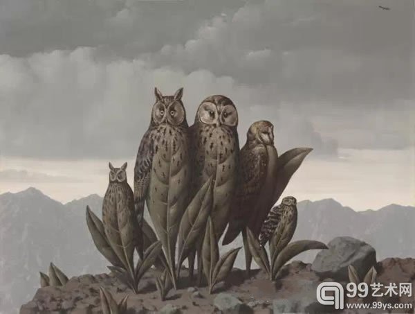 雷尼·马格利特 (1898-1967)《恐惧的同伴》油彩 画布27· x 36· 寸 (70.5 x 92 公分)1942年作英镑2,700,000-3,500,000