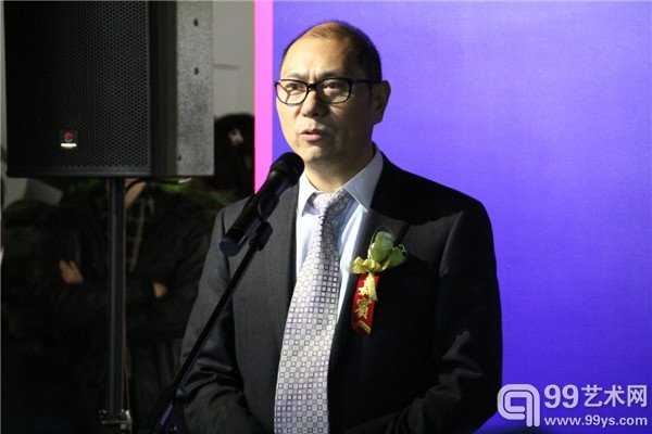 大韵堂艺术机构艺术主持蔡万霖先生在开幕式中致辞