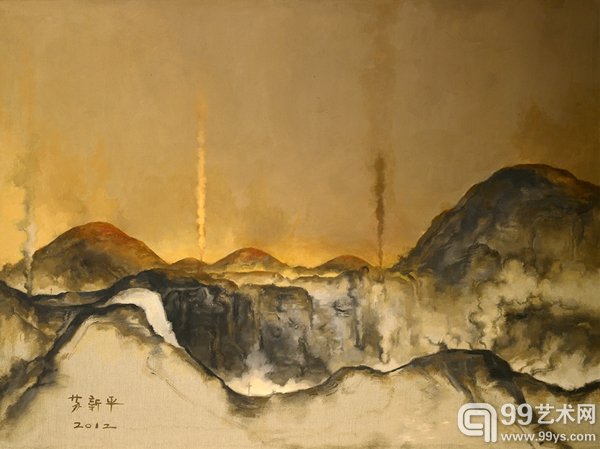 2012 灰色11号 150×200cm 布面油画 (2)