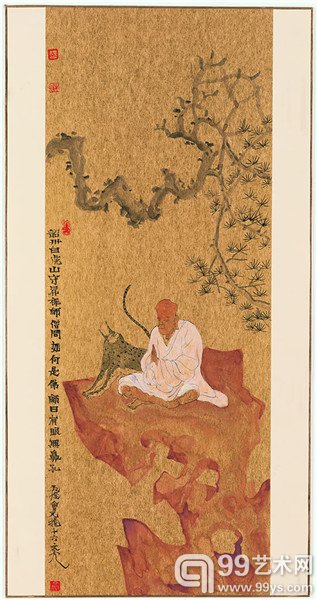 禅意无限 72x45cm 纸本设色 2014年 