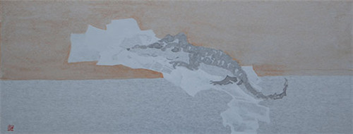 大鳄图2 尺寸66x35cm创作年代 2014年