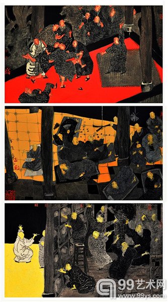 浮生1-3  39x65cm 2014